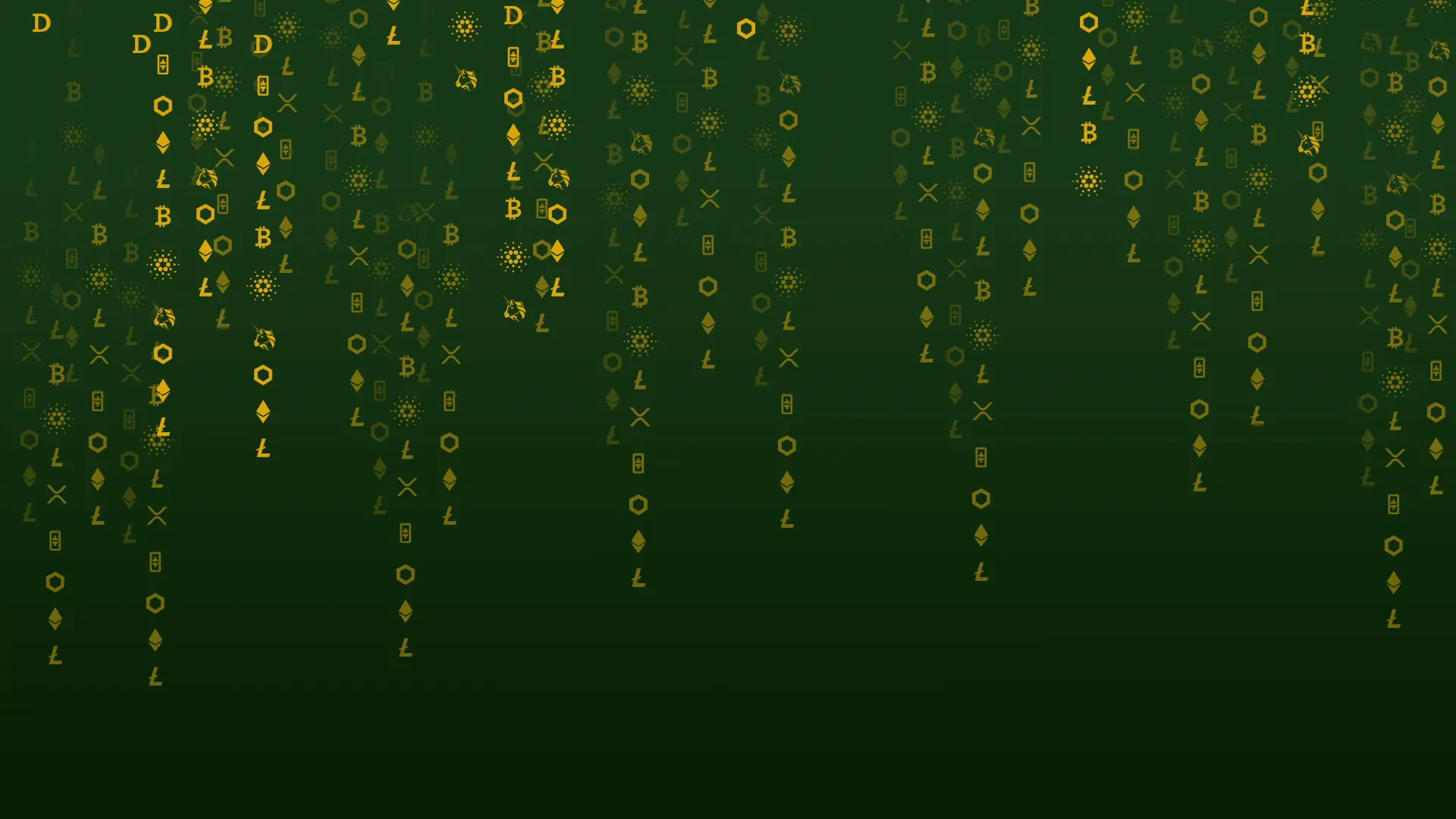 Crypto symbols background